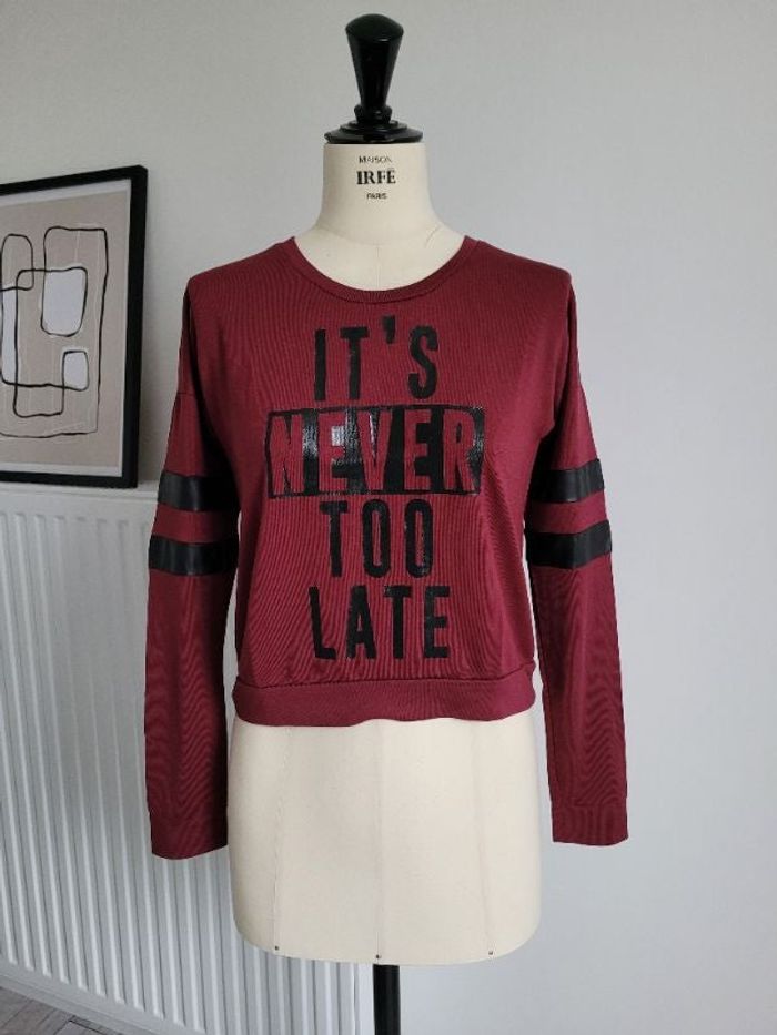 Pull bordeaux S