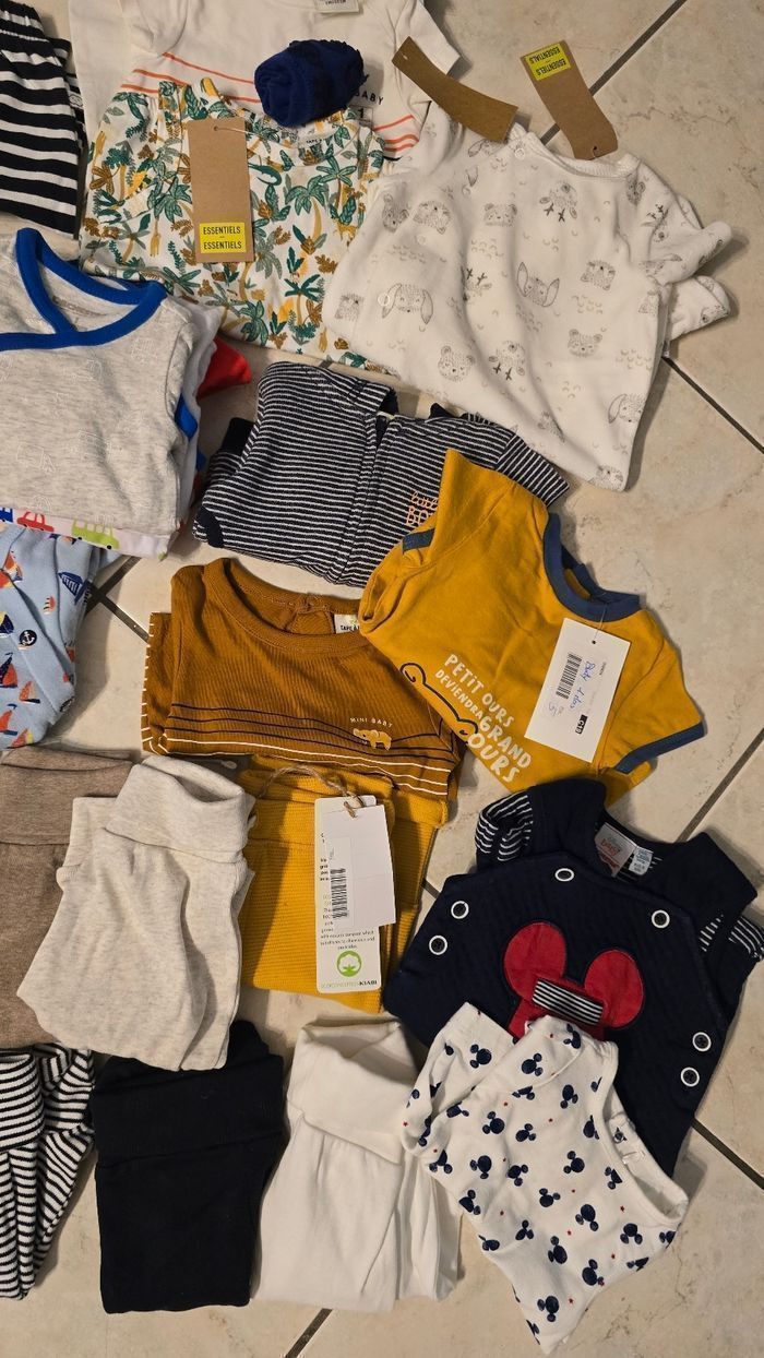 NEUFS !!! C est cadeau 🥰🤩👌sublime gros  lot  1 MOIS  garçon (Primptemps ete)💙🤩😍👍👌 - photo numéro 6