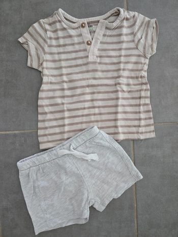 Ensemble short 12 mois