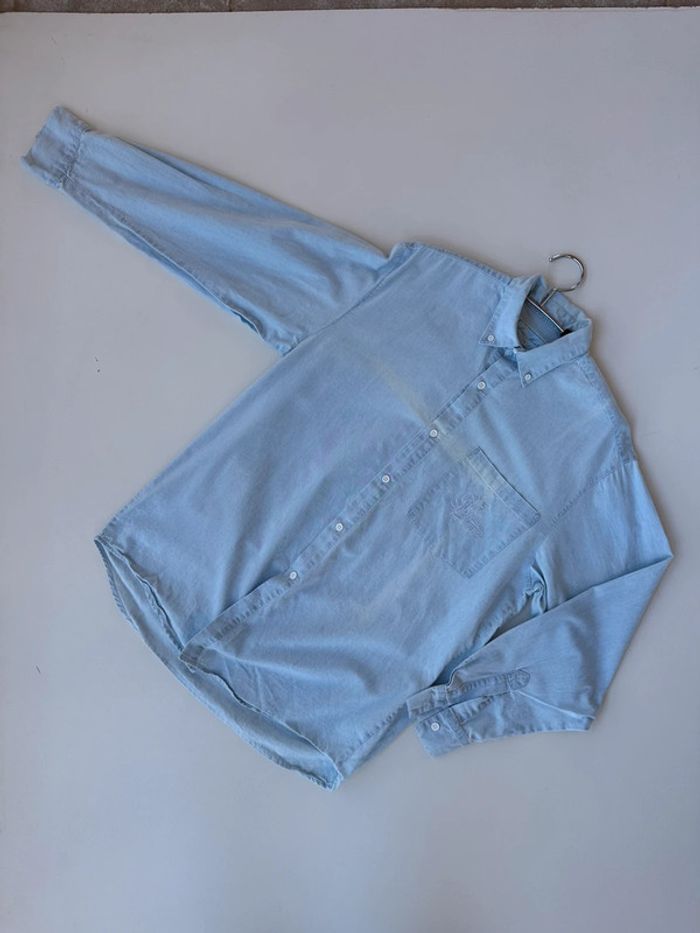 Chemise Avec Mention vintage taille 37/38 délavé - photo numéro 3