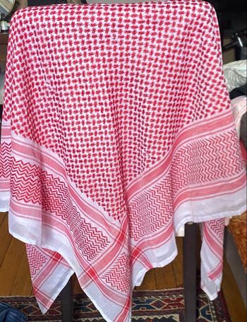 Keffieh coton rouge 140x140cm