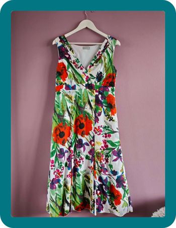 Robe coloré a fleurs été vintage