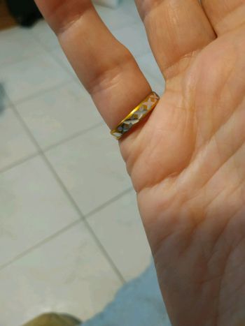 Bague fantaisie dorée