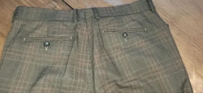 Pantalon habillé à carreaux zara man 46 - photo numéro 4