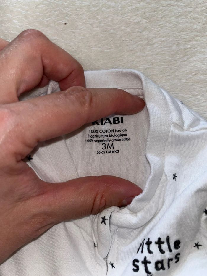 Pijama coton 3 mois 62cm - photo numéro 4