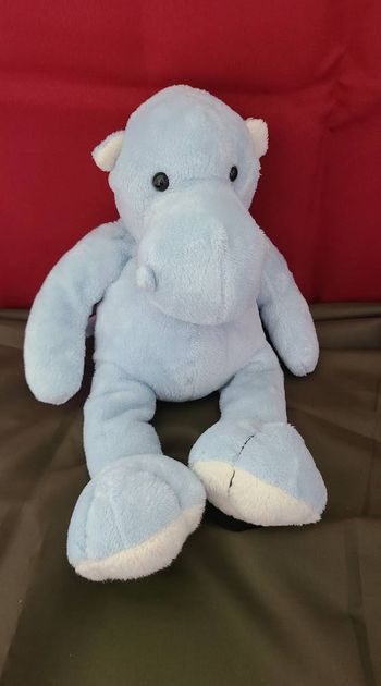 Peluche Hippopotame bleu
