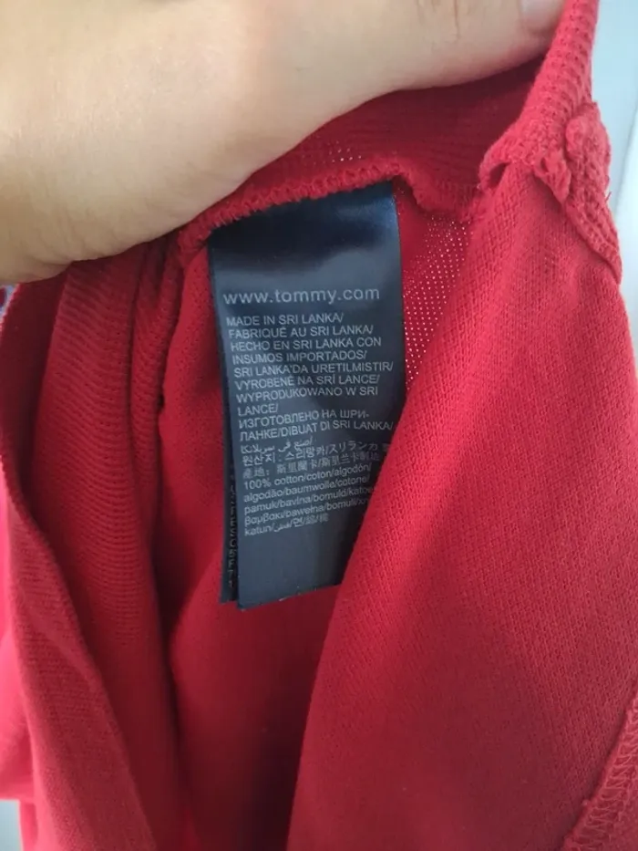 Polo rouge - Tommy Hilfiger - L - photo numéro 5