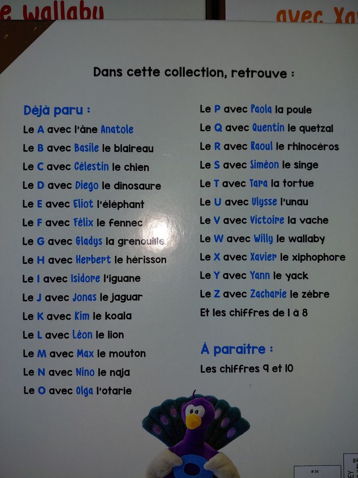 Abécédaire  des animaux + peluches - photo numéro 15