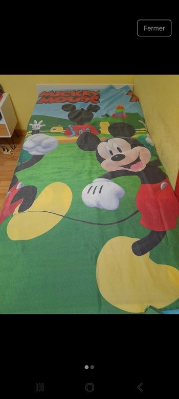 Housse couette + taie d'oreiller Mickey