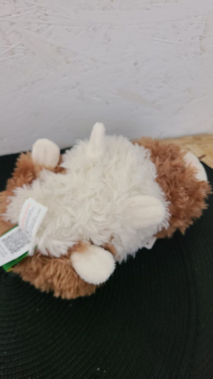 Peluche cochon d inde blanc et plusieurs tons de marron. Avec étiquette. wild republic - photo numéro 4