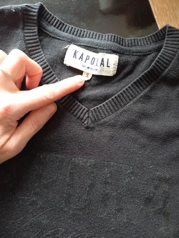 Pull homme noir Kaporal S - photo numéro 2