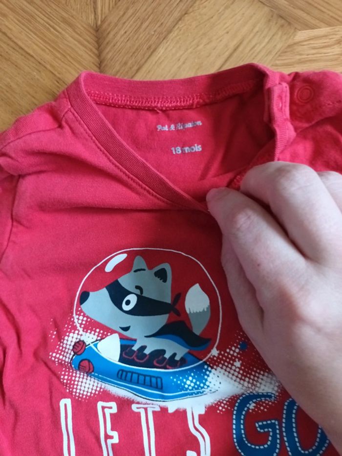 T shirt manches longues 18mois - photo numéro 3