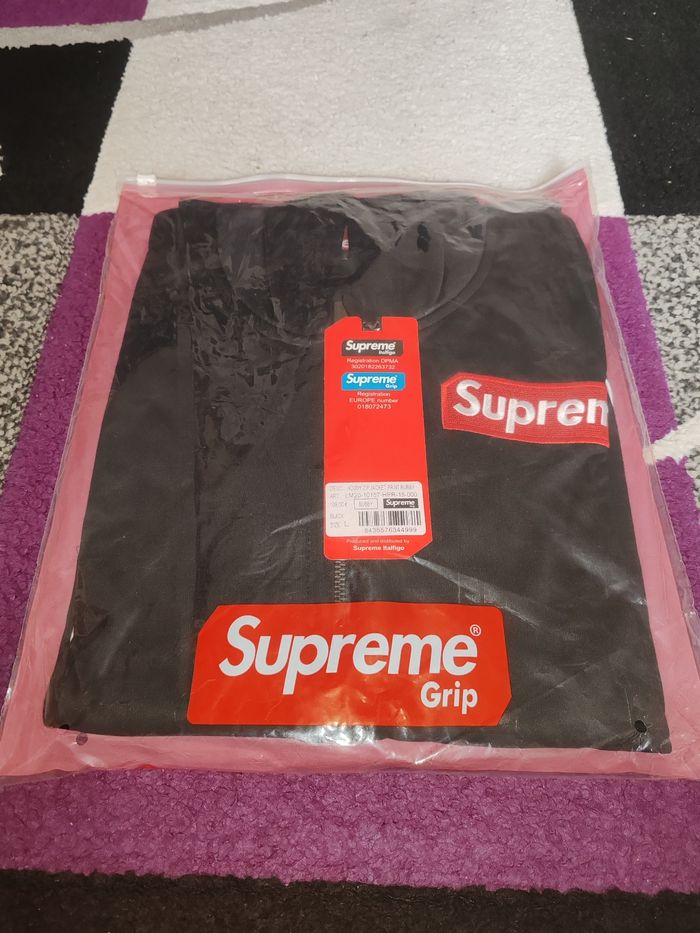 Veste noire supreme grip pour homme