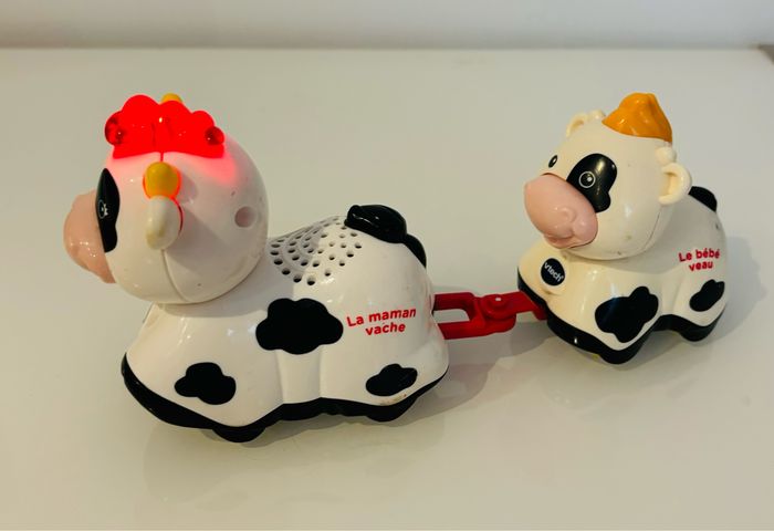 Vtech Tut Tut Animo duo maman Mil tache la maman vache et Milo le bébé animal parlant musical interactif calendrier de l’avent super maxi zoo ferme jungle papa animaux bolides voiture copains lot SOP77 - photo numéro 4