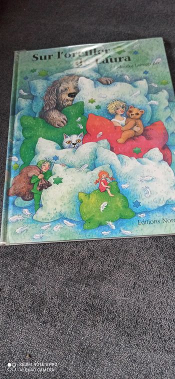 Livre sur l oreiller de Laura