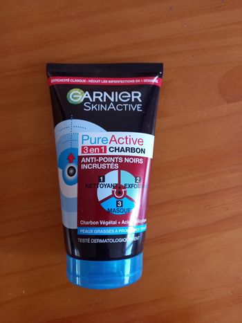 Garnier SkinActive Pure Active 3en1 Charbon