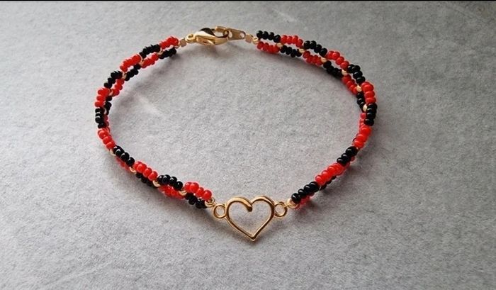 Bracelet coeur doré - photo numéro 2
