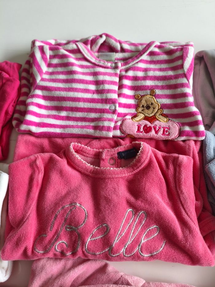 Lot pyjamas 1 mois fille - photo numéro 4