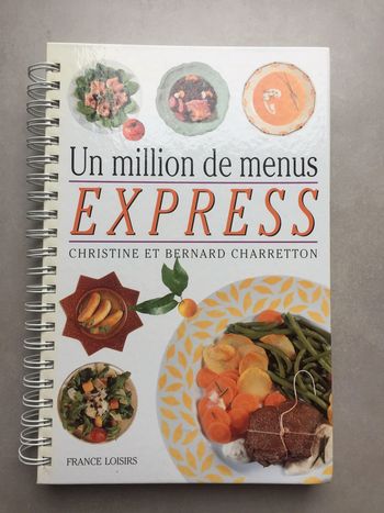 Livre de cuisine « un million de menus express »
