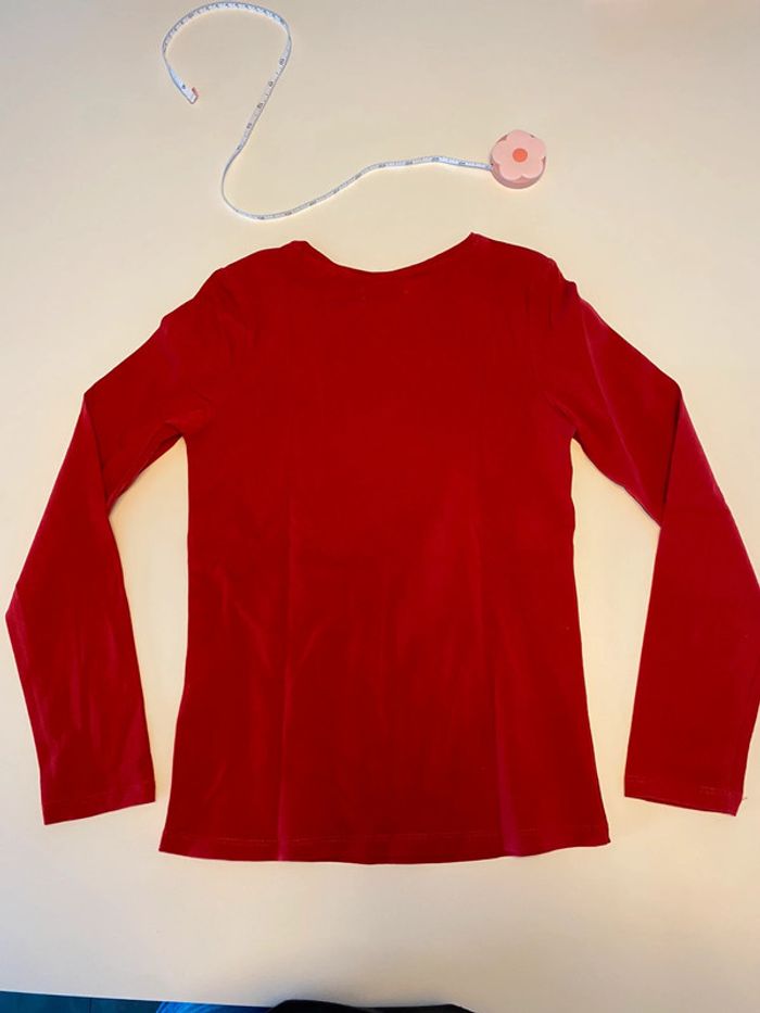 Tee shirt ML Okaidi rouge neuf 10 ans - photo numéro 4
