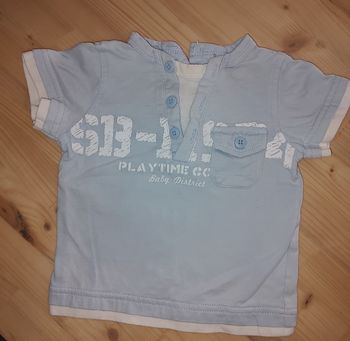 Maillot bébé 6 mois - 100 % coton - Bleu ciel