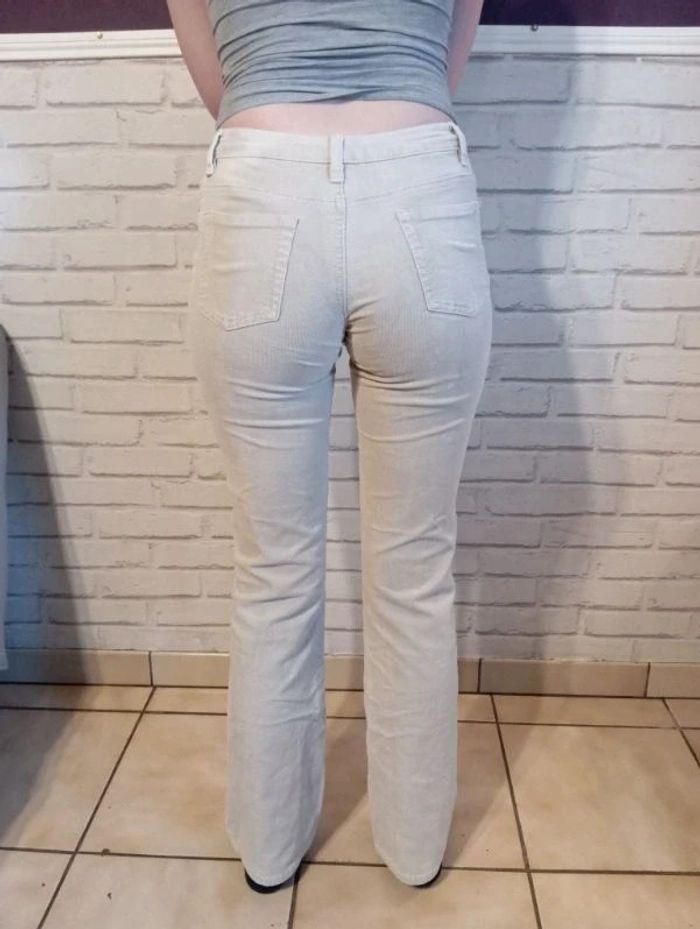Jean Naf Naf beige - photo numéro 2