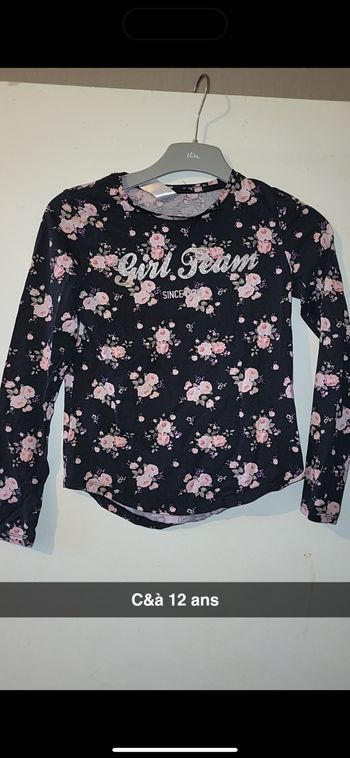 TEE shirt fleuri
