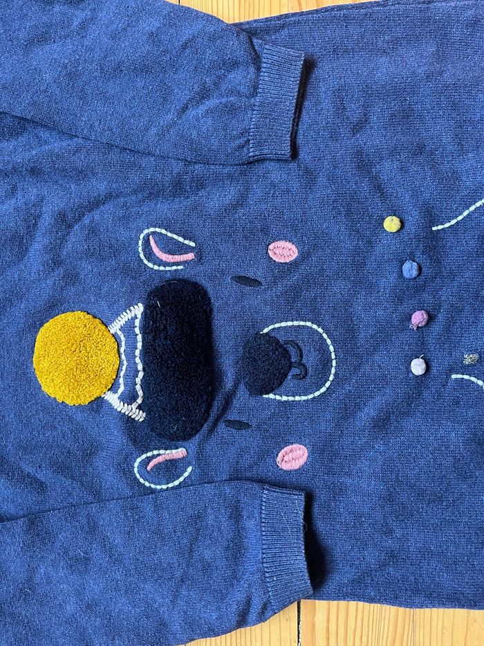 Robe pull bleue M&S 5-6 ans - photo numéro 2