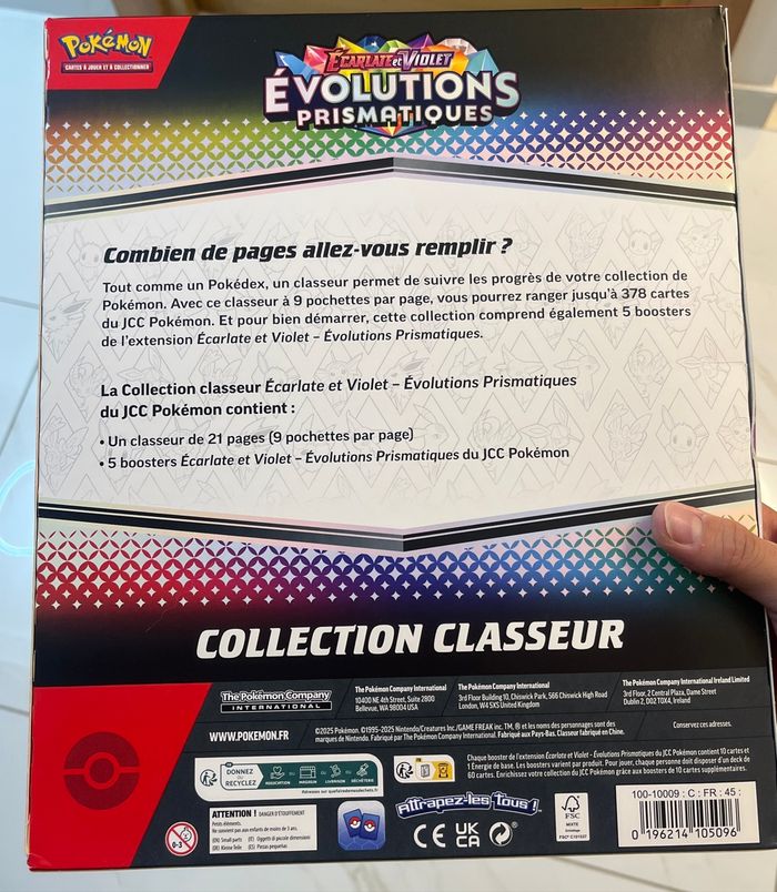 Classeurs Pokémon 8.5 Évolutions Prismatiques - photo numéro 2