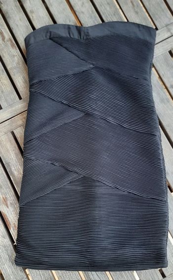 Robe bustier noire moulante L