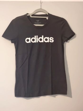 T-shirt noir et blanc - Adidas - Taille XS