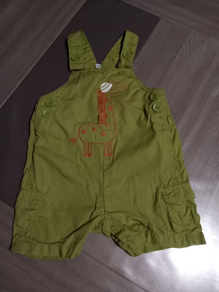Salopette + t-shirt  12mois - photo numéro 3
