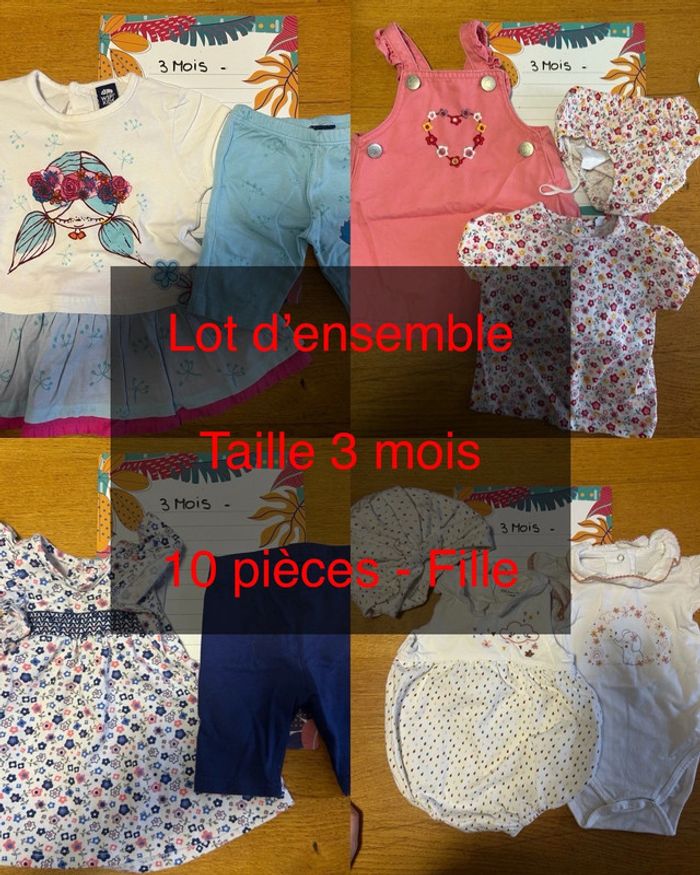 Lot d’ensembles fille - 10 pièces - Fille - photo numéro 2
