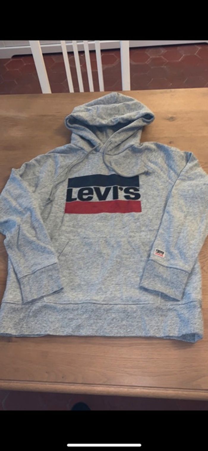 Sweat gris chiné à capuche - Taille S - Levi’s