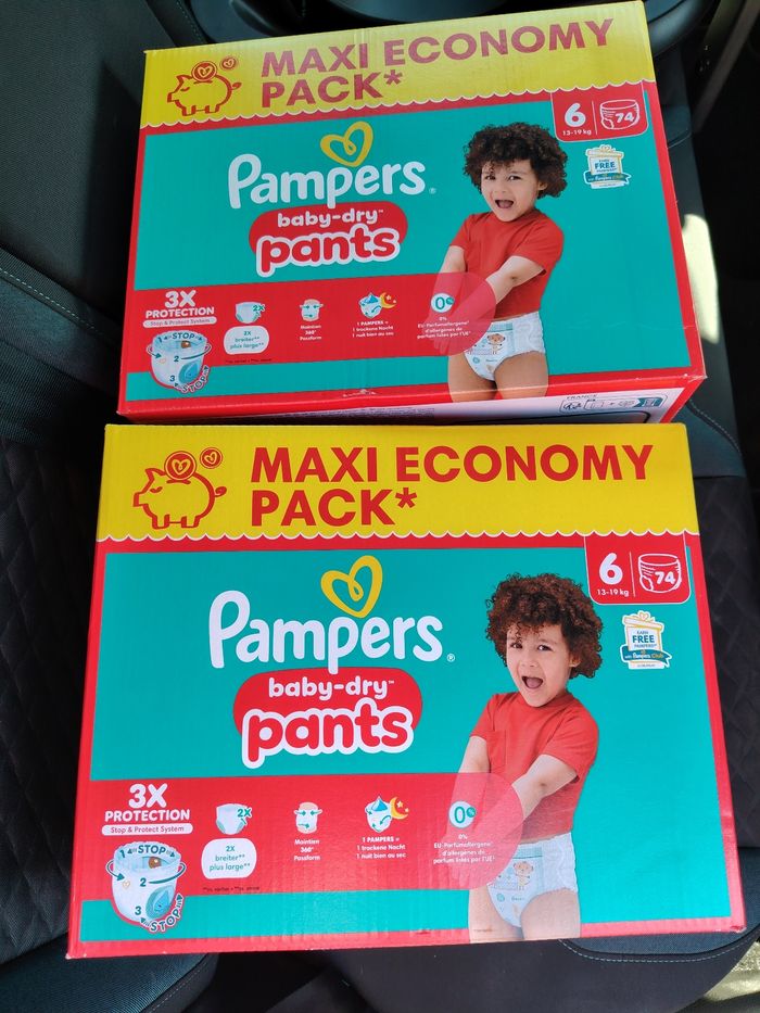 148 pants Pampers baby dry taille 6