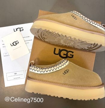 Ugg Tasman plateforme beige sable 