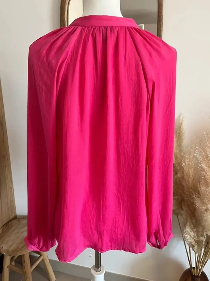 Blouse rose satinée Aware - photo numéro 6