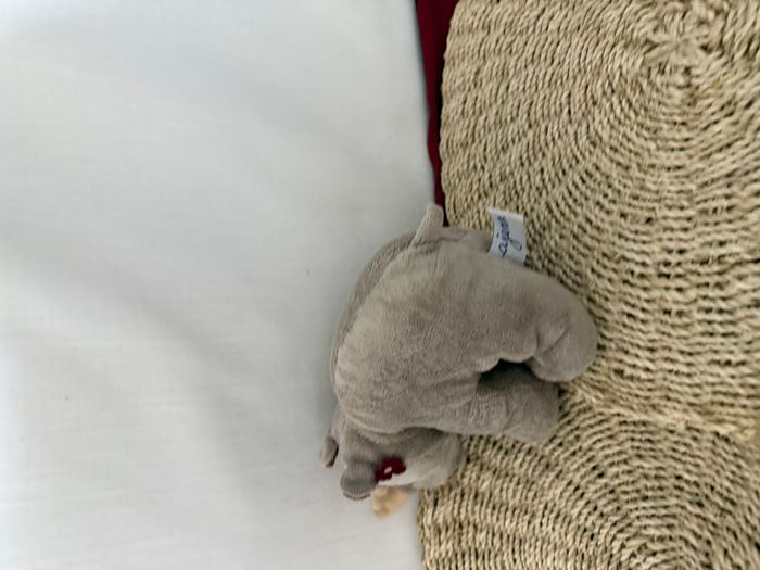 Peluche doudou Rhinoceros gris Ajena Nounours - photo numéro 2