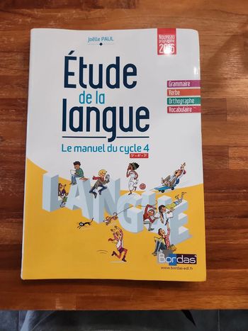 Livre : Etude de la langue