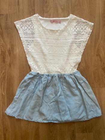 Robe bi matière fille 6 ans