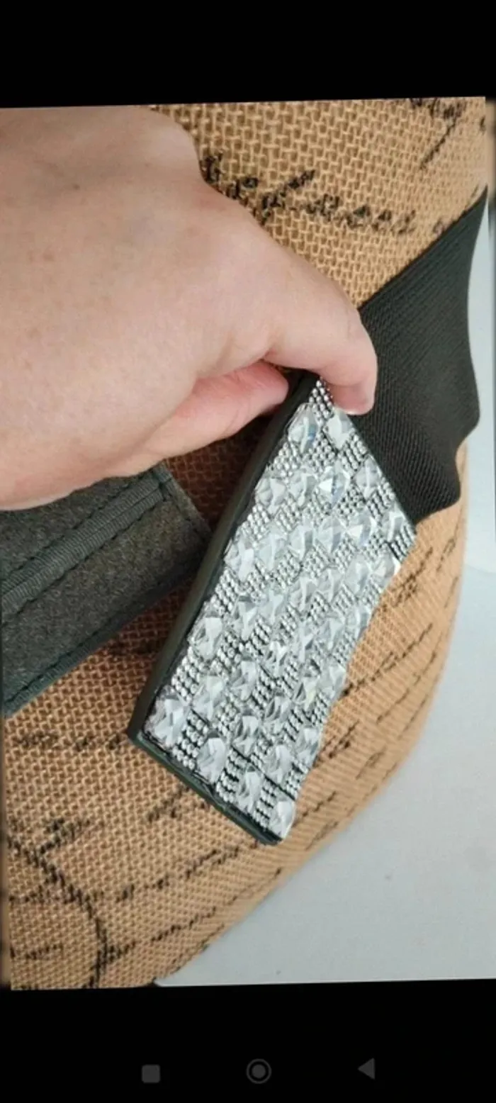 Ceinture élastique verte argenté femme 80 cm - photo numéro 12