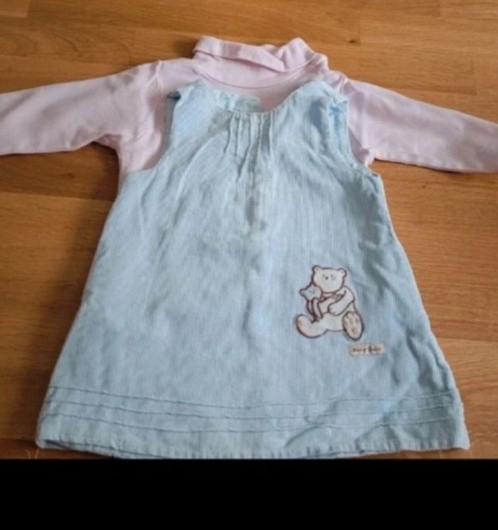 Robe velour et sous pull assortis
