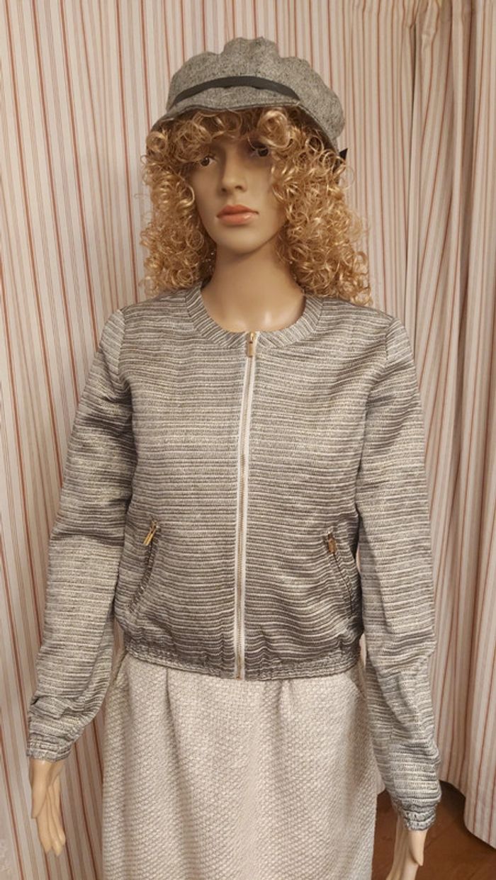 Veste grise argenté Edc by Esprit  t S - photo numéro 3