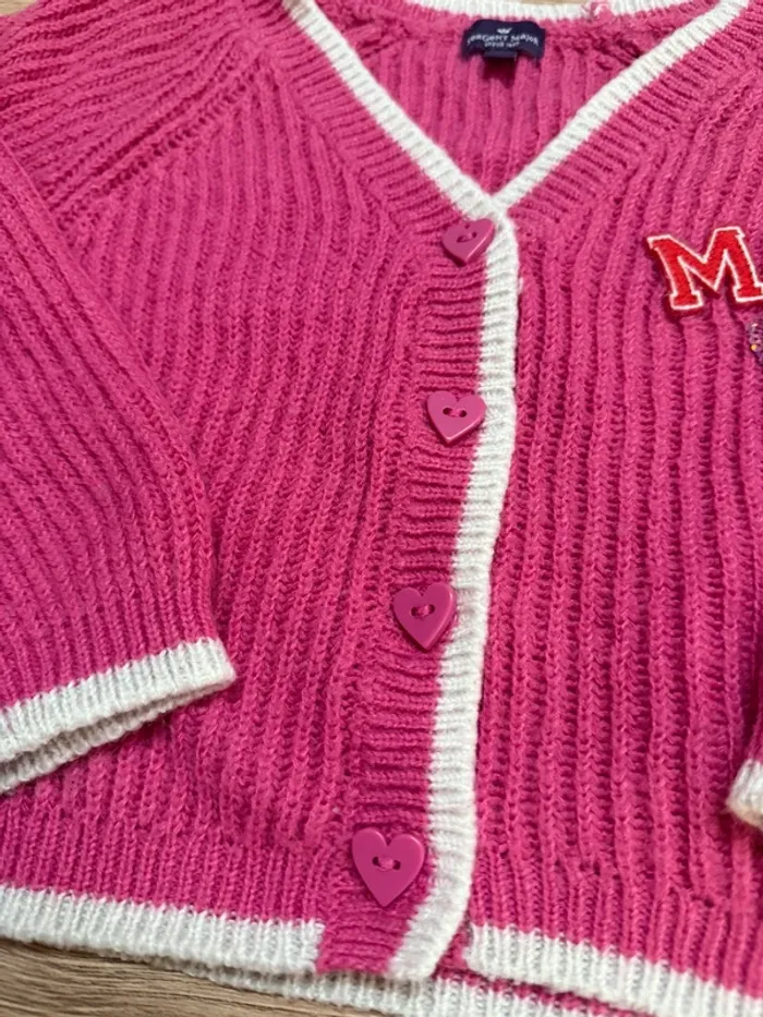 Joli gilet maille fille Sergent major 2/3 ans thème Paris - photo numéro 5