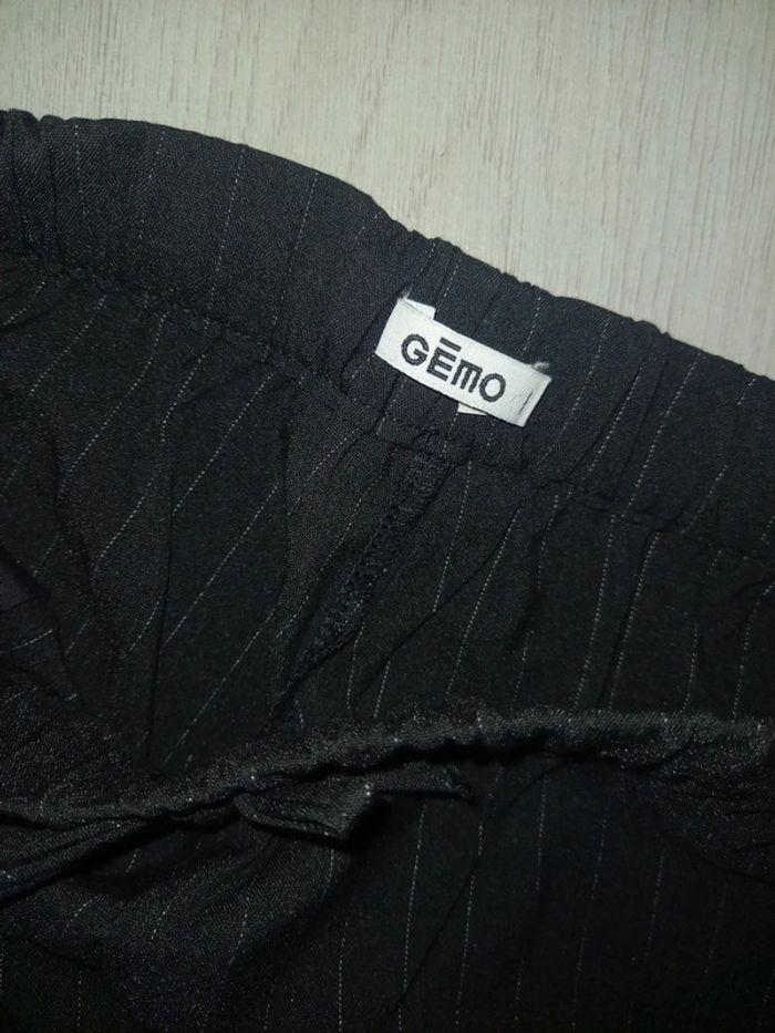 Pantalon noir à rayure - photo numéro 2