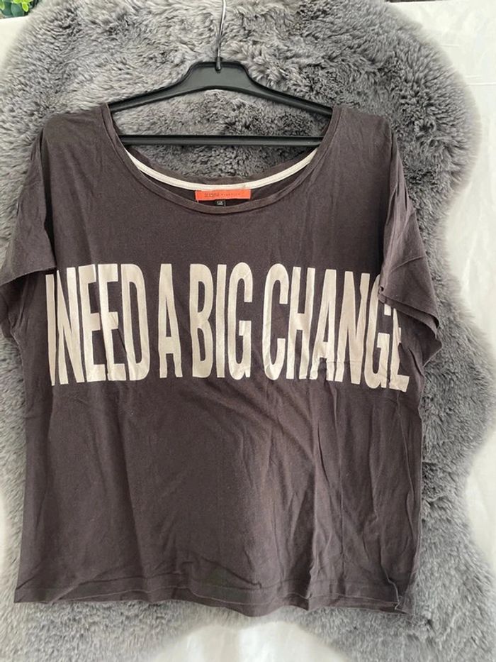 t-shirt Bershka gris taille S