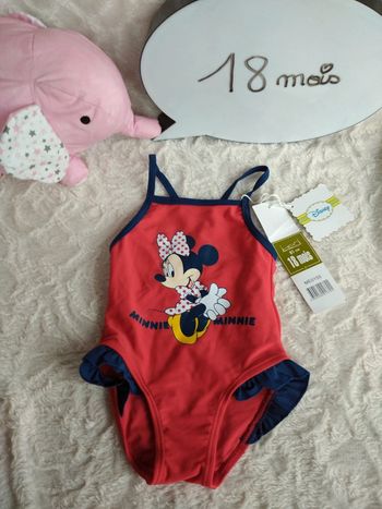 Maillot de bain 1 pièce Fille 18 mois Minnie Disney