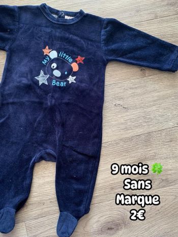Pyjama 🍀 9 mois 🍀 Sans marque