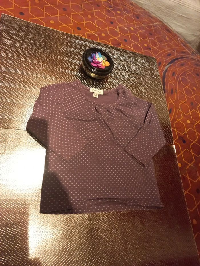 Joli pull fin, Pourpre étoilé 12 mois - photo numéro 2