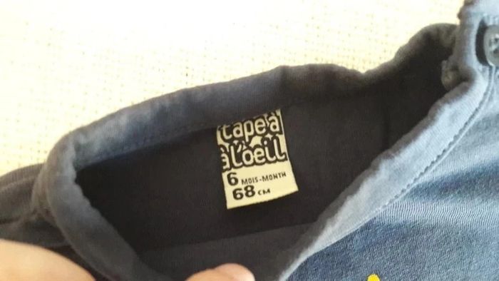 t-shirt manches longues TaO 6 mois 68 cm - photo numéro 4